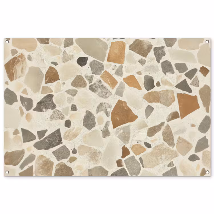 Tuinposter - Stenen - Terrazzo - Decoratie - Tegels — 1