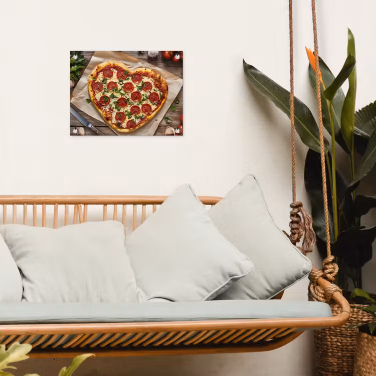 Tuinposter - Pizza - Hart - Pepperoni - Tomaat — 4