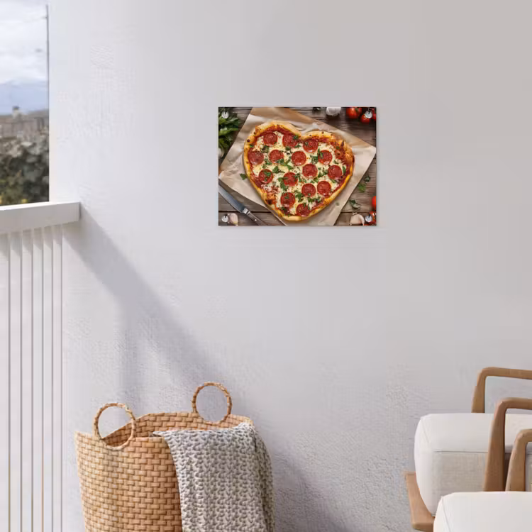 Tuinposter - Pizza - Hart - Pepperoni - Tomaat — 5
