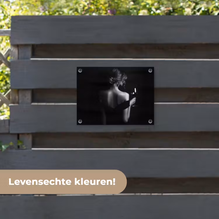 Tuinposter - Vrouw - Wijn - Jurk — 6
