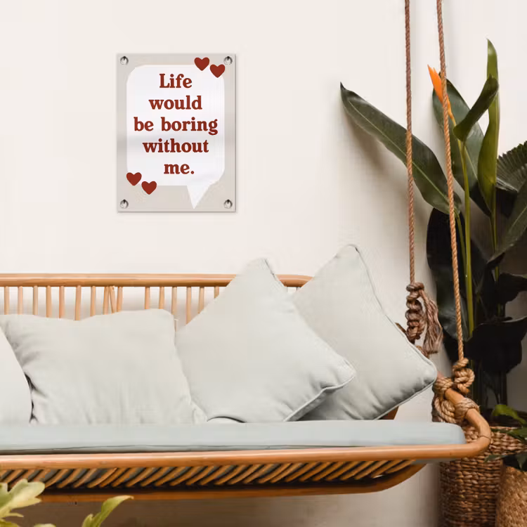Tuinposter - Quote - Tekstballon - Hartjes — 4