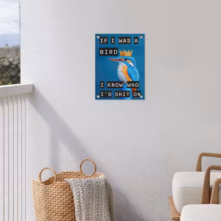 Tuinposter - Vogel - Decoratie - Ijsvogel - Blauw — 5