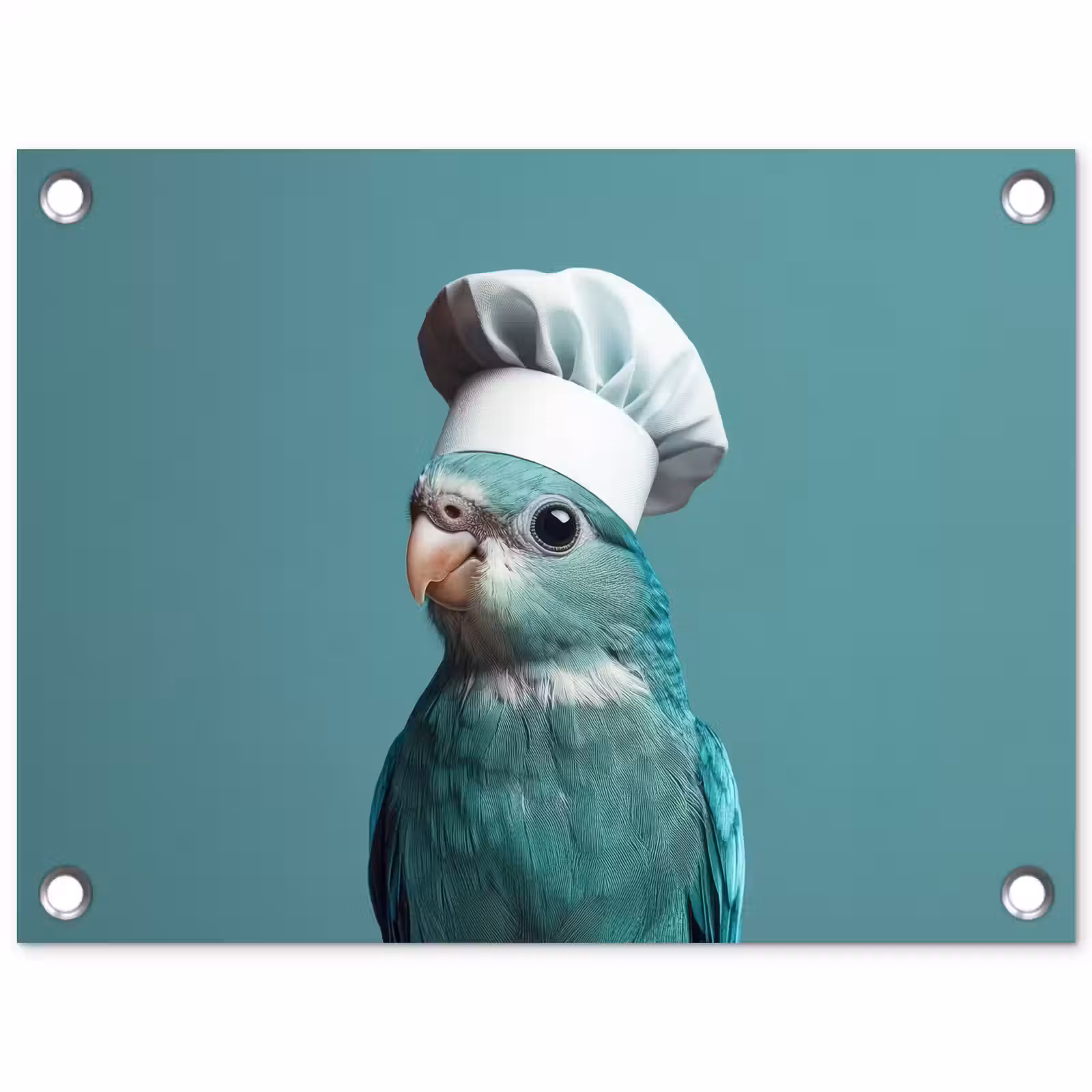 Tuinposter - Parkiet - Vogel - Koksmuts - Cute — 1