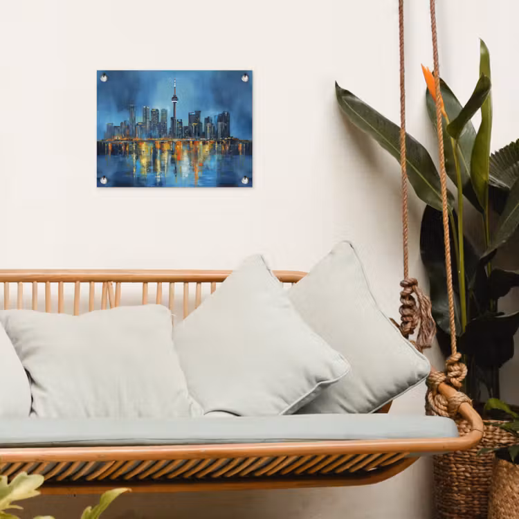 Tuinposter - Skyline Toronto - Water - Stadslichten - Toren — 4