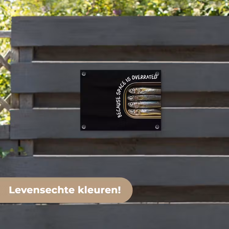Tuinposter - Sardines - Tekst - Vis - Blik — 6