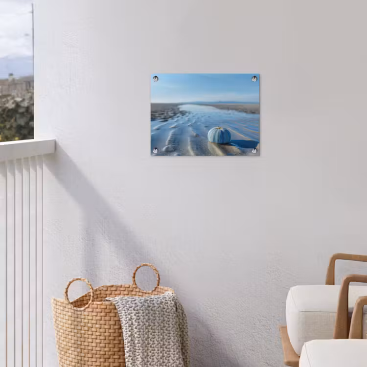 Tuinposter - Strand - Schild - Water - Blauw — 5