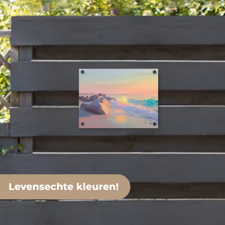 Tuinposter - Zomerlicht - Strand - Fonkelende accenten — 6