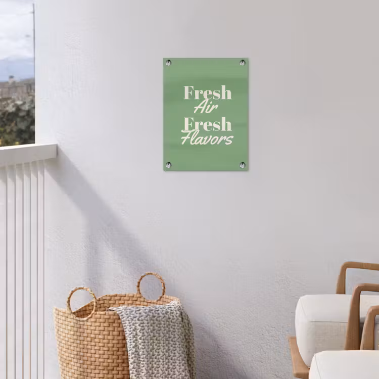 Tuinposter - Tekst - Groen - Sierlijk - Letters — 5