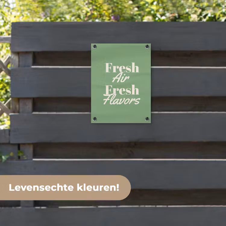 Tuinposter - Tekst - Groen - Sierlijk - Letters — 6