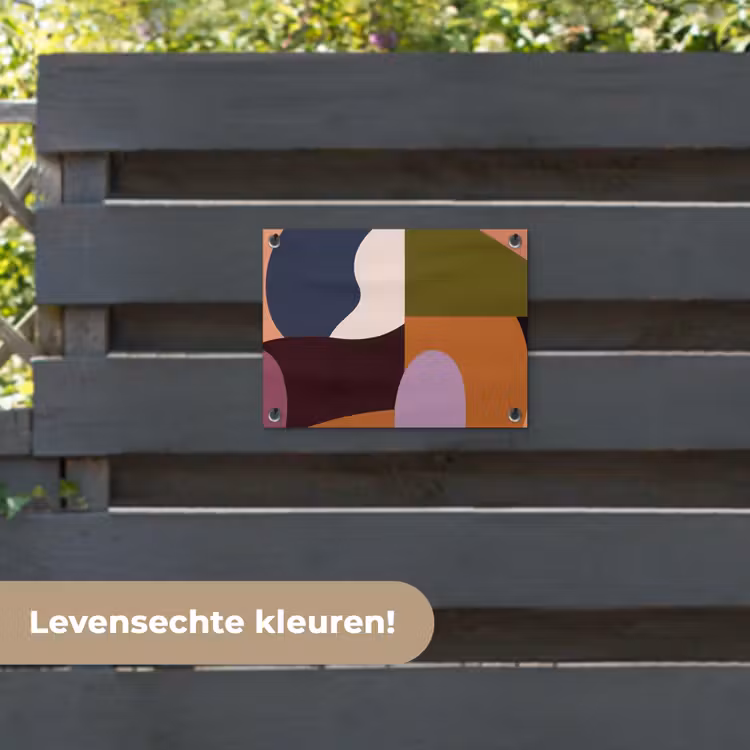 Tuinposter - Vormen - Abstract - Kleuren - Vierkant — 6