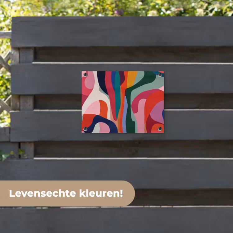 Tuinposter - Vormen - Bochten - Kleurrijk - Abstract — 6