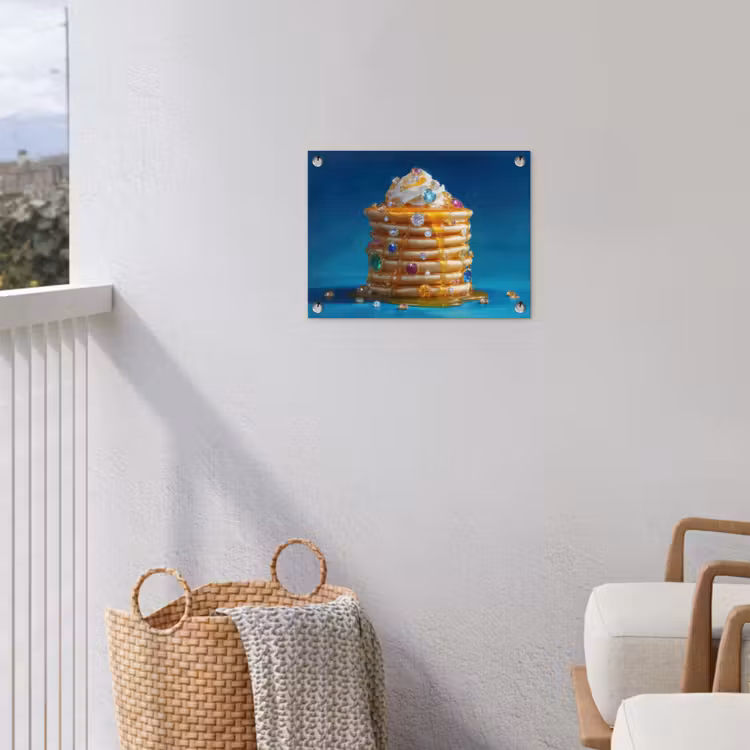 Tuinposter - Pannenkoeken - Steentjes - Glitter - Slagroom — 5