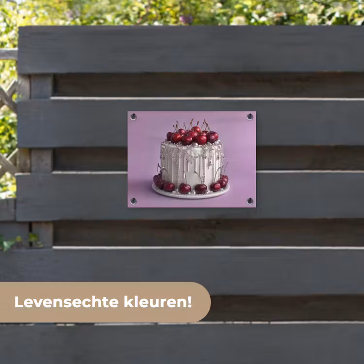 Tuinposter - Taart - Kersen - Juwelen - Rood — 6