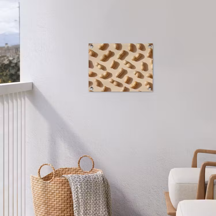 Tuinposter - Pinda's - Patroon - Beige — 5