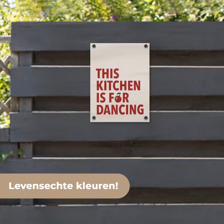 Tuinposter - Rood - Quote - Kersen — 6