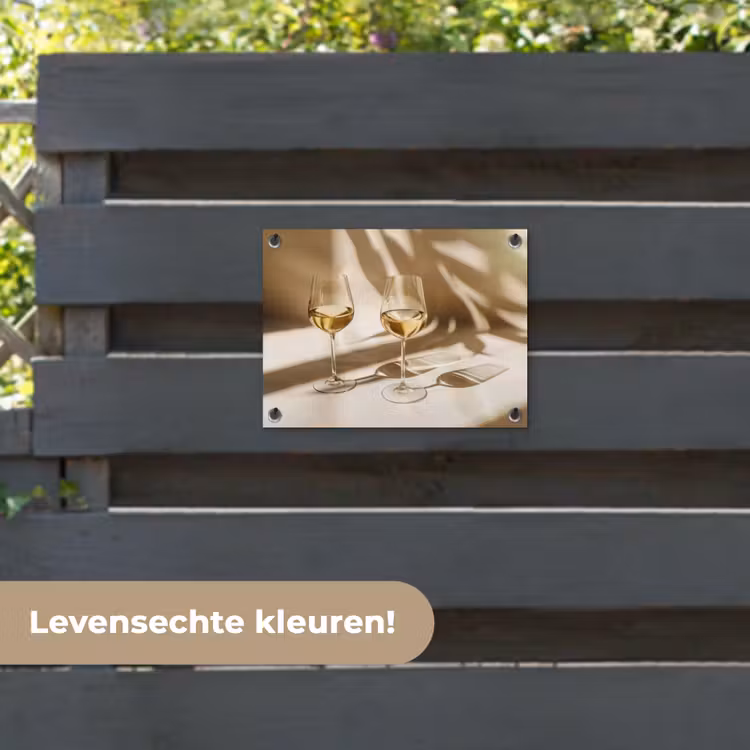 Tuinposter - Wijn - Wijnglazen - Wit — 6