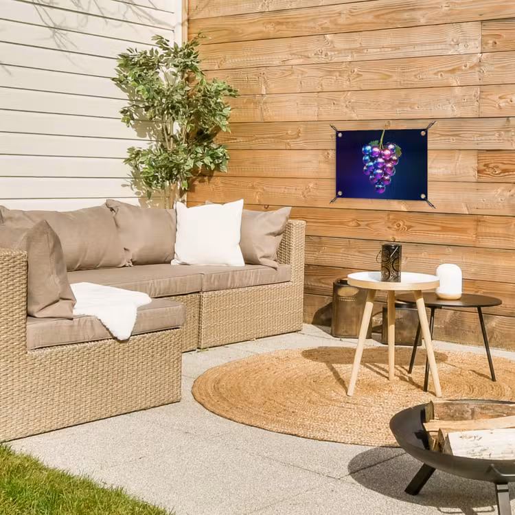 Tuinposter - Paars - Disco - Feest - Druif — 3