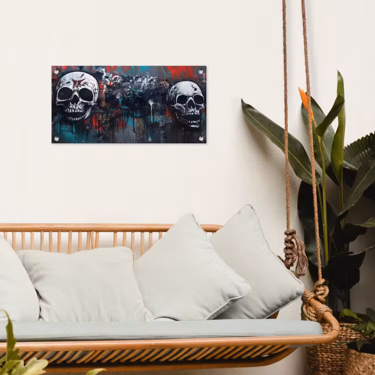Tuinposter - Schedels - Graffiti - Abstract — 4