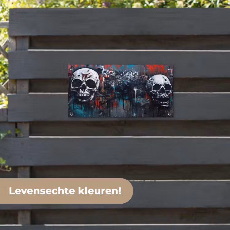 Tuinposter - Schedels - Graffiti - Abstract — 6