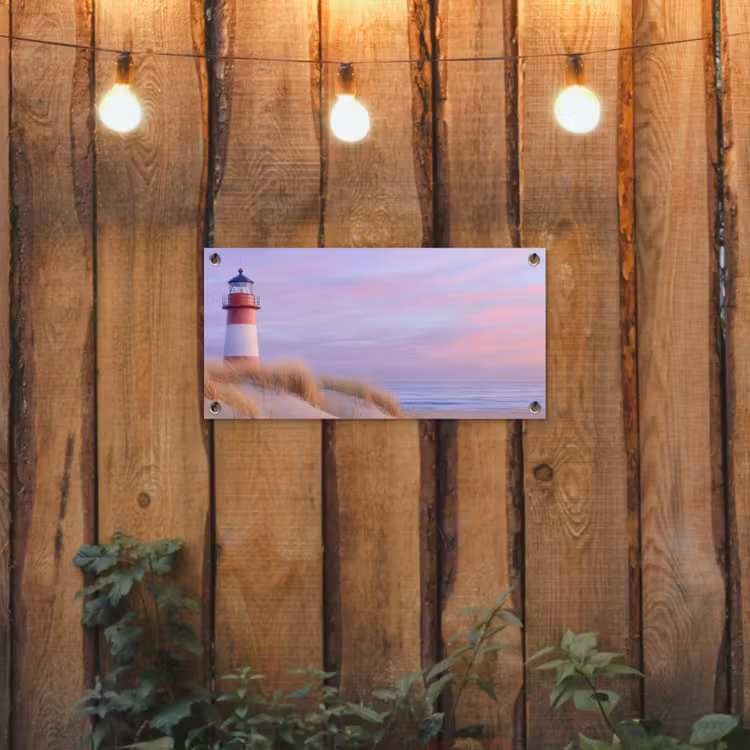 Tuinposter - Vuurtoren - Duinen - Zonsondergang — 3