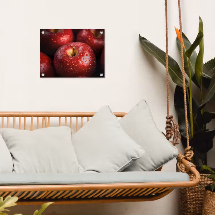 Tuinposter - Rood - Appels - Fruit — 4