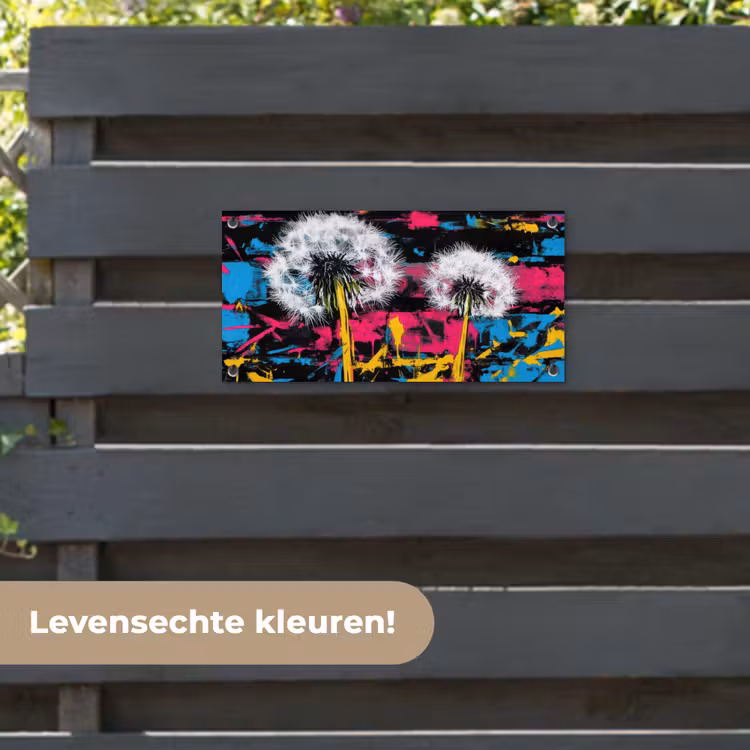 Tuinposter - Street Art - Kleurrijk - Muur — 6