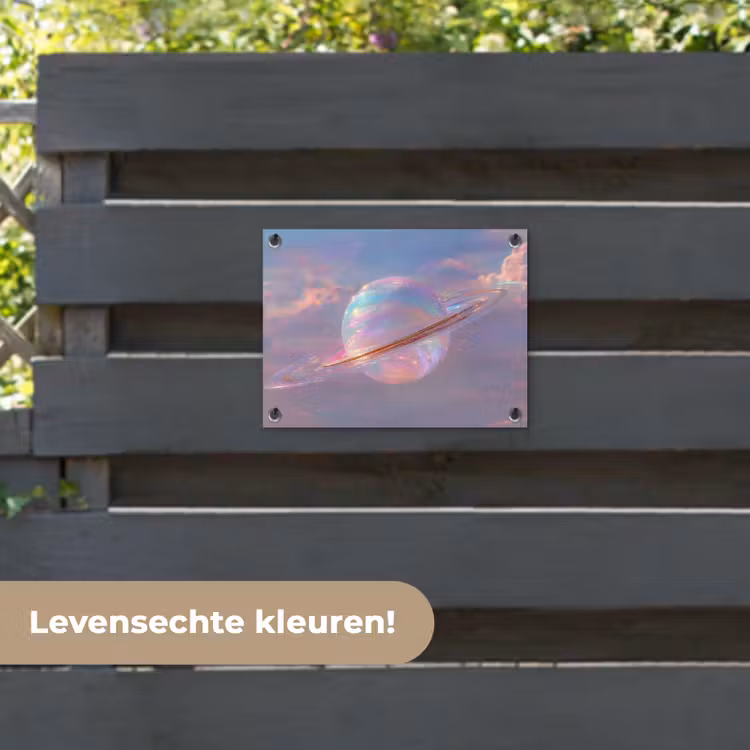 Tuinposter - Planeet - Lucht - Wolken - Pasteltinten — 6