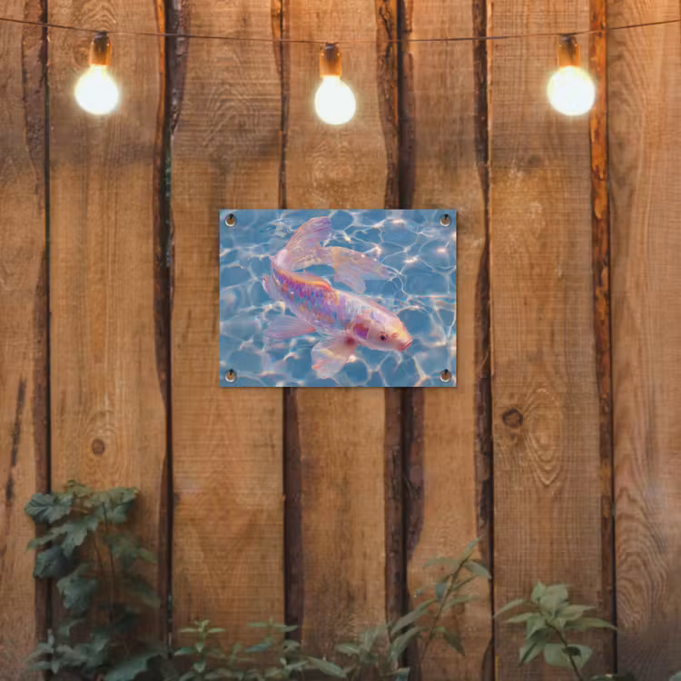 Tuinposter - Vis - Water - Blauw - Licht — 3