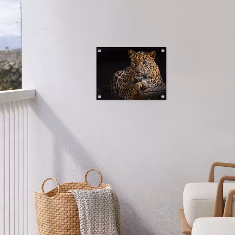 Tuinposter - Wilde dieren - Panter - Portret - Zwart - Dieren — 5