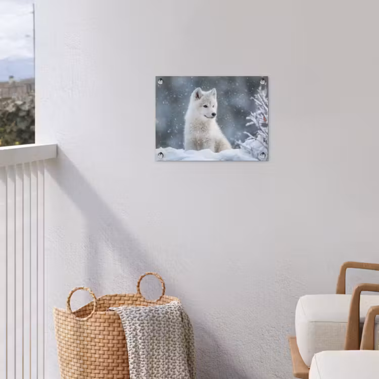 Tuinposter - Wolf - Pup - Sneeuw — 5