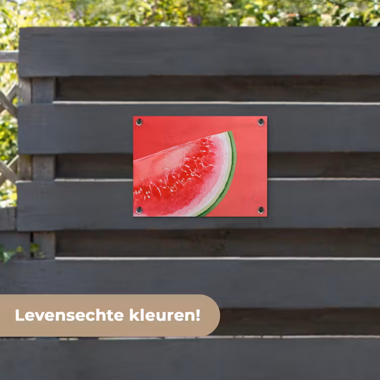 Tuinposter - Watermeloen - Rood - Zomers — 6