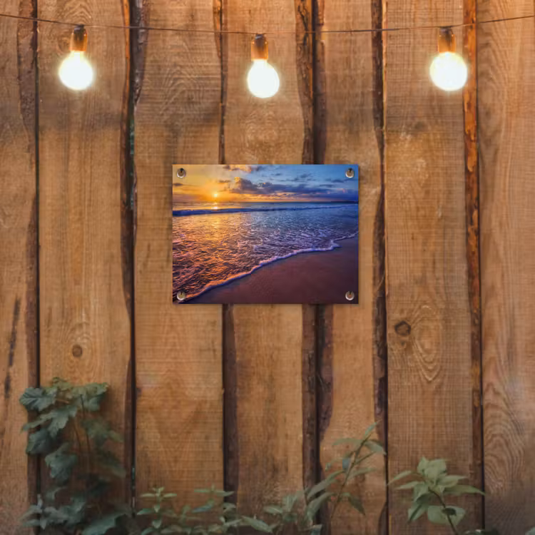 Tuinposter - Zee - Strand - Zonsondergang - Wolken - Horizon — 3