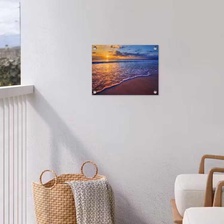 Tuinposter - Zee - Strand - Zonsondergang - Wolken - Horizon — 5