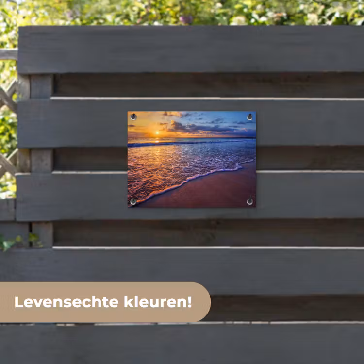 Tuinposter - Zee - Strand - Zonsondergang - Wolken - Horizon — 6