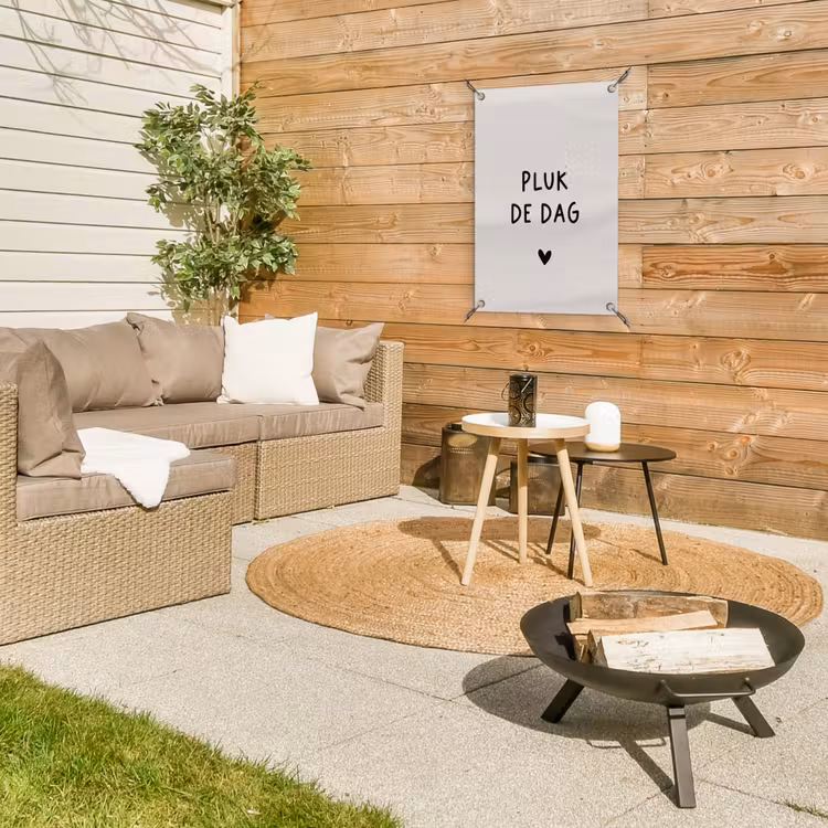 Tuinposter - plukdedag-beige — 2
