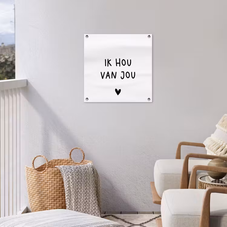Tuinposter - Spreuken - Ik hou van jou - Quotes — 5