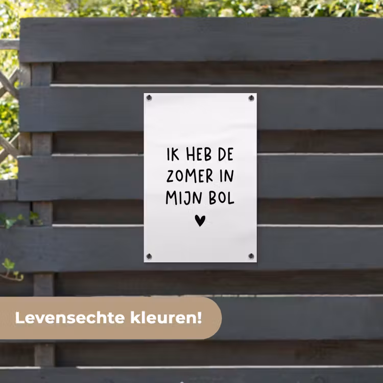 Tuinposter - Quotes - Spreuken - André Hazes - Ik heb de zomer in mijn bol — 6