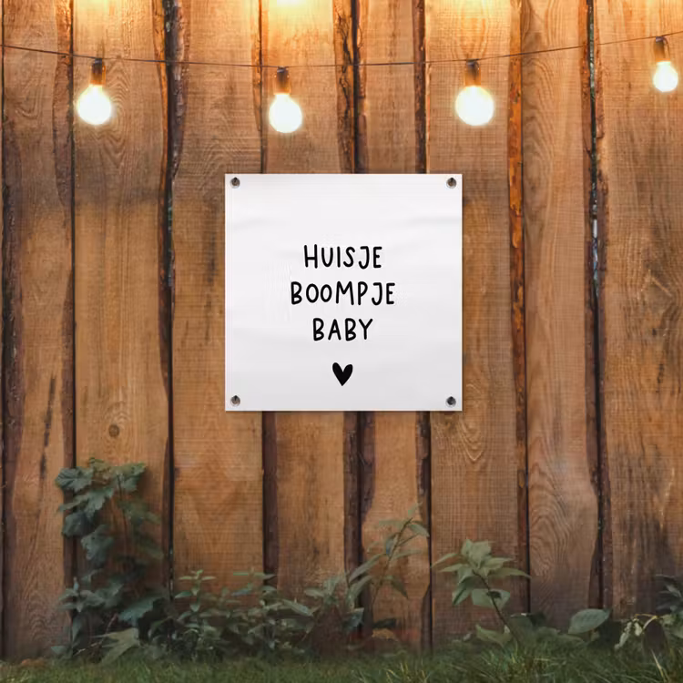 Tuinposter - Spreuken - Huisje boompje baby - Quotes — 3