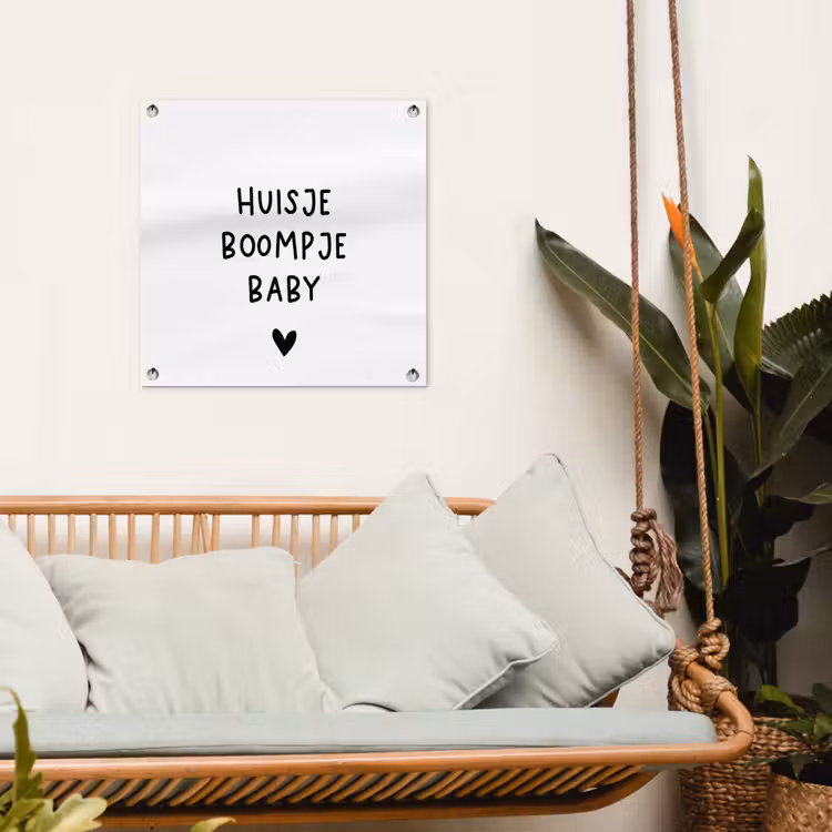 Tuinposter - Spreuken - Huisje boompje baby - Quotes — 4