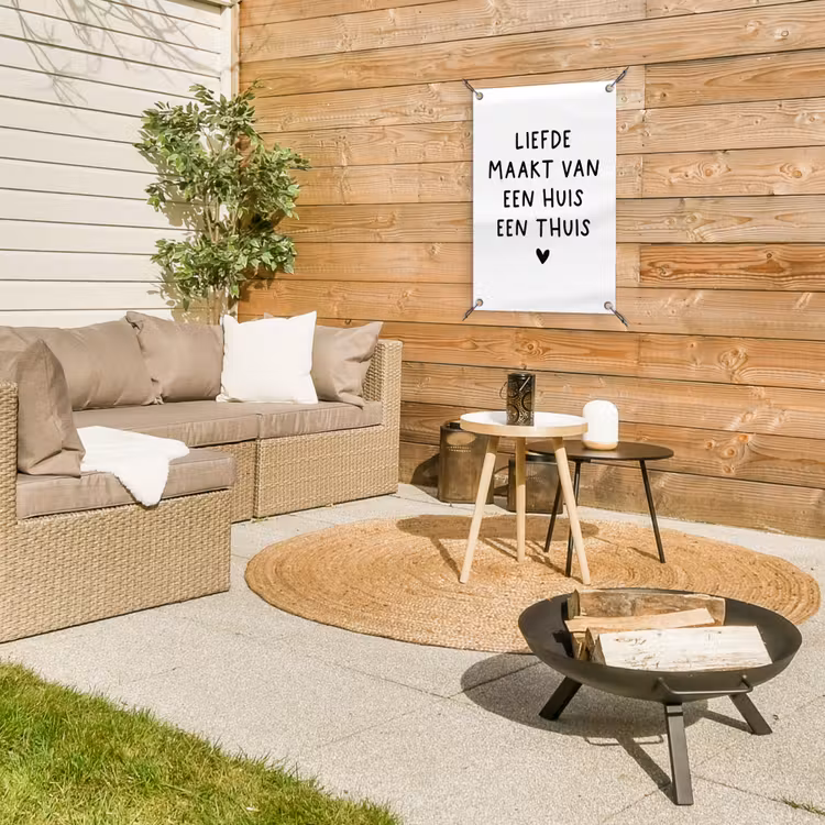 Tuinposter - Spreuken - Quotes - Liefde maakt van een huis een thuis — 3