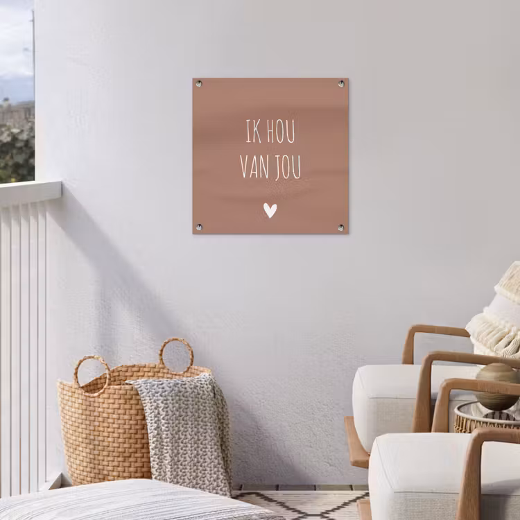 Tuinposter - Quotes - Ik hou van jou - Spreuken — 5