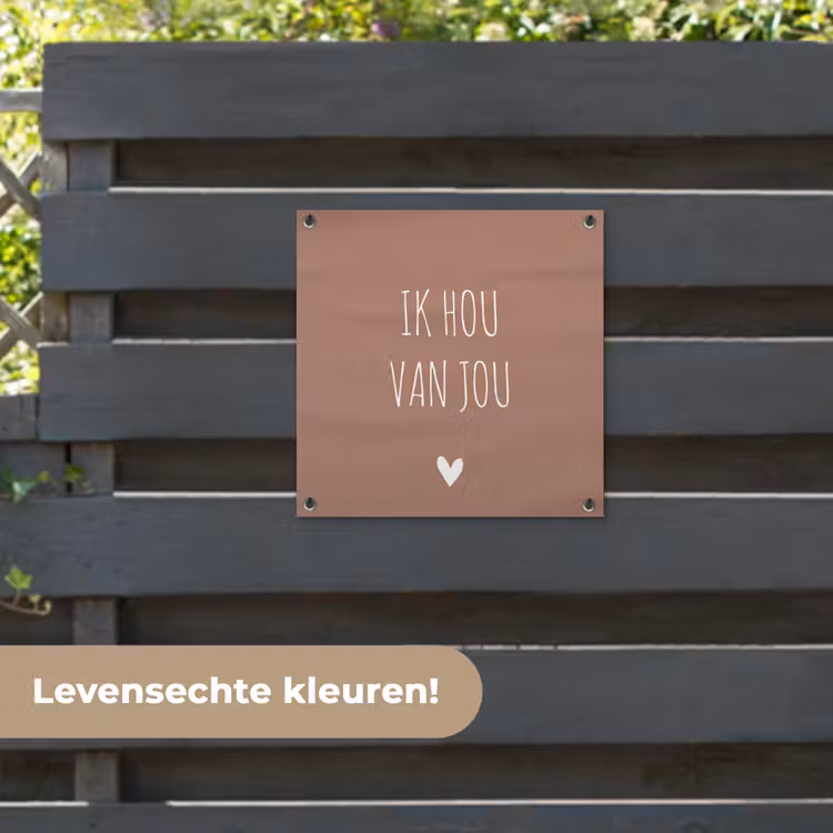 Tuinposter - Quotes - Ik hou van jou - Spreuken — 6