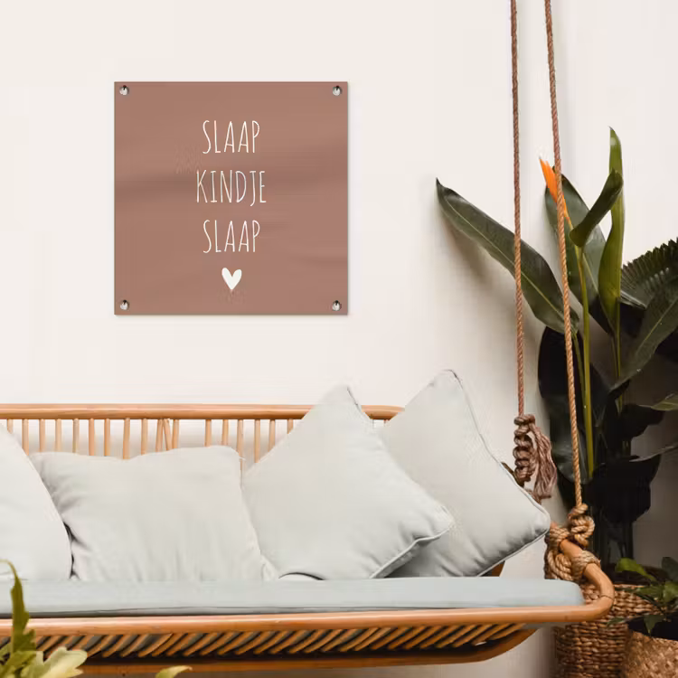 Tuinposter - Slaap kindje slaap - Quotes - Spreuken — 4