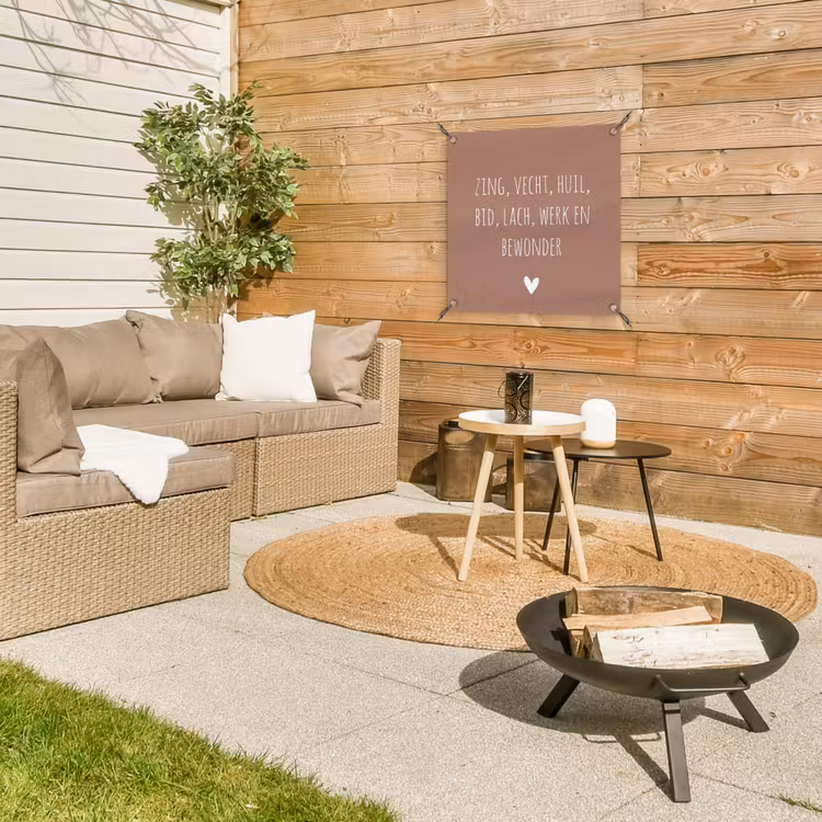 Tuinposter - Zing vecht huil bid lach werk en bewonder - Quotes - Spreuken - Ramses Shaffy — 3