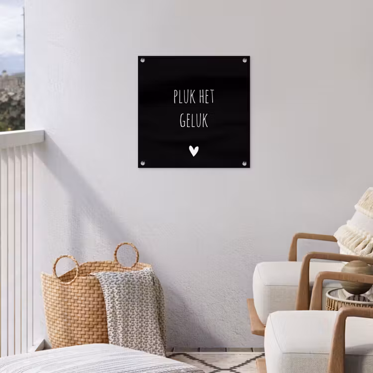 Tuinposter - Quote - Spreuken - Pluk het geluk — 5