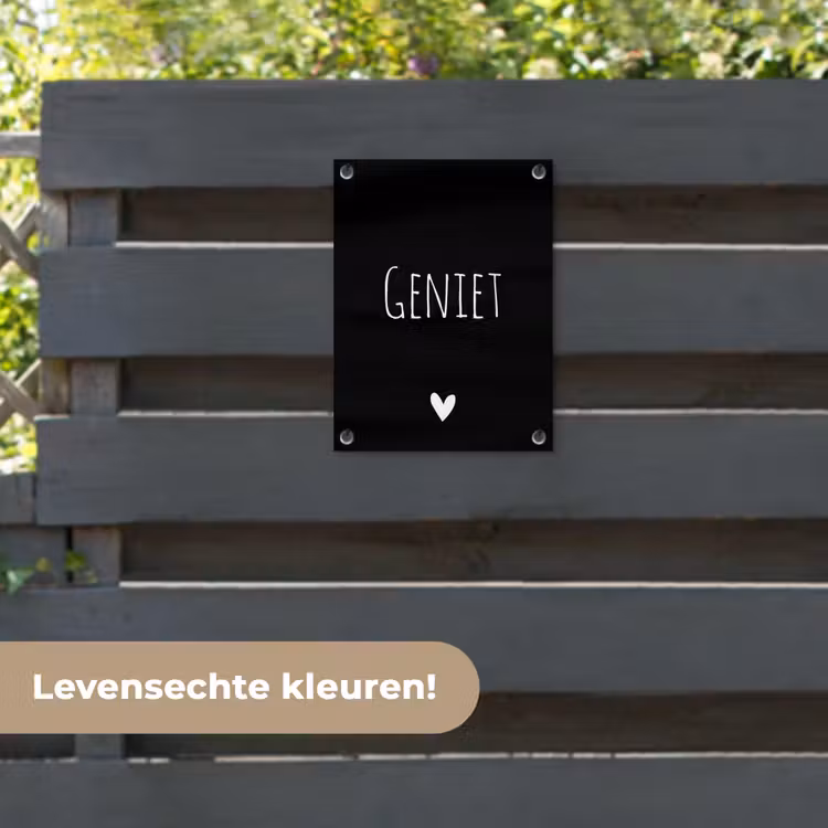 Tuinposter - Spreuken - Quotes - Geniet — 6