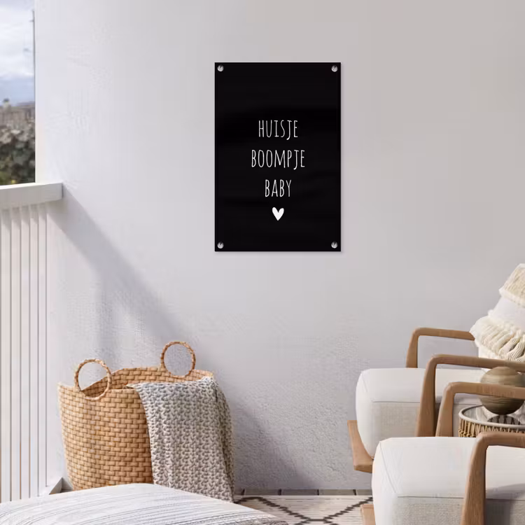 Tuinposter - Quotes - Huisje boompje baby - Spreuken — 5