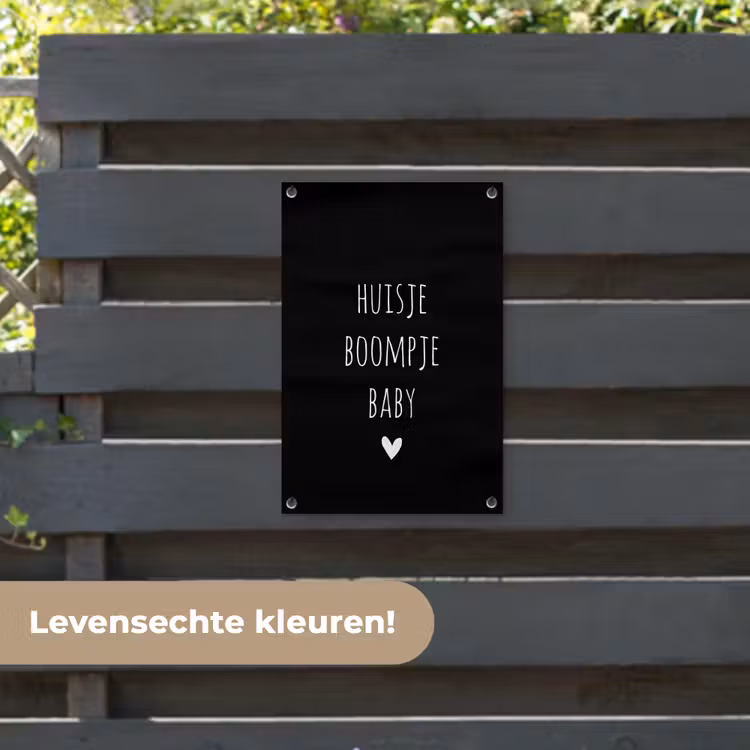 Tuinposter - Quotes - Huisje boompje baby - Spreuken — 6