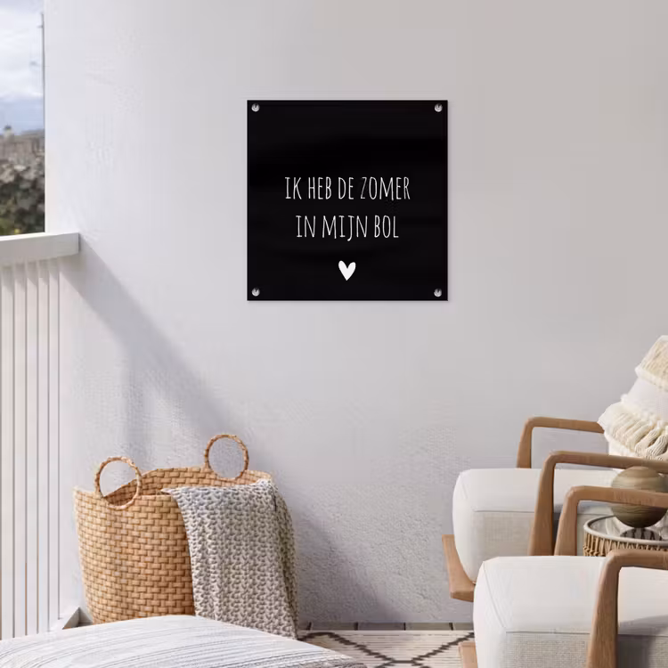 Tuinposter - Quotes - Ik heb de zomer in mijn bol - André Hazes - Spreuken — 5