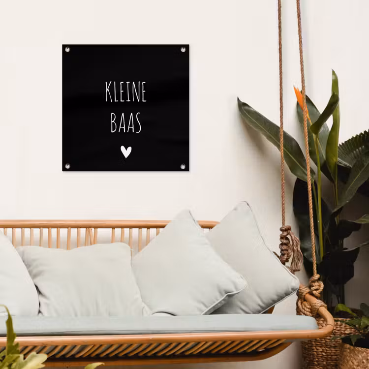 Tuinposter - Spreuken - Kleine baas - Quotes — 4